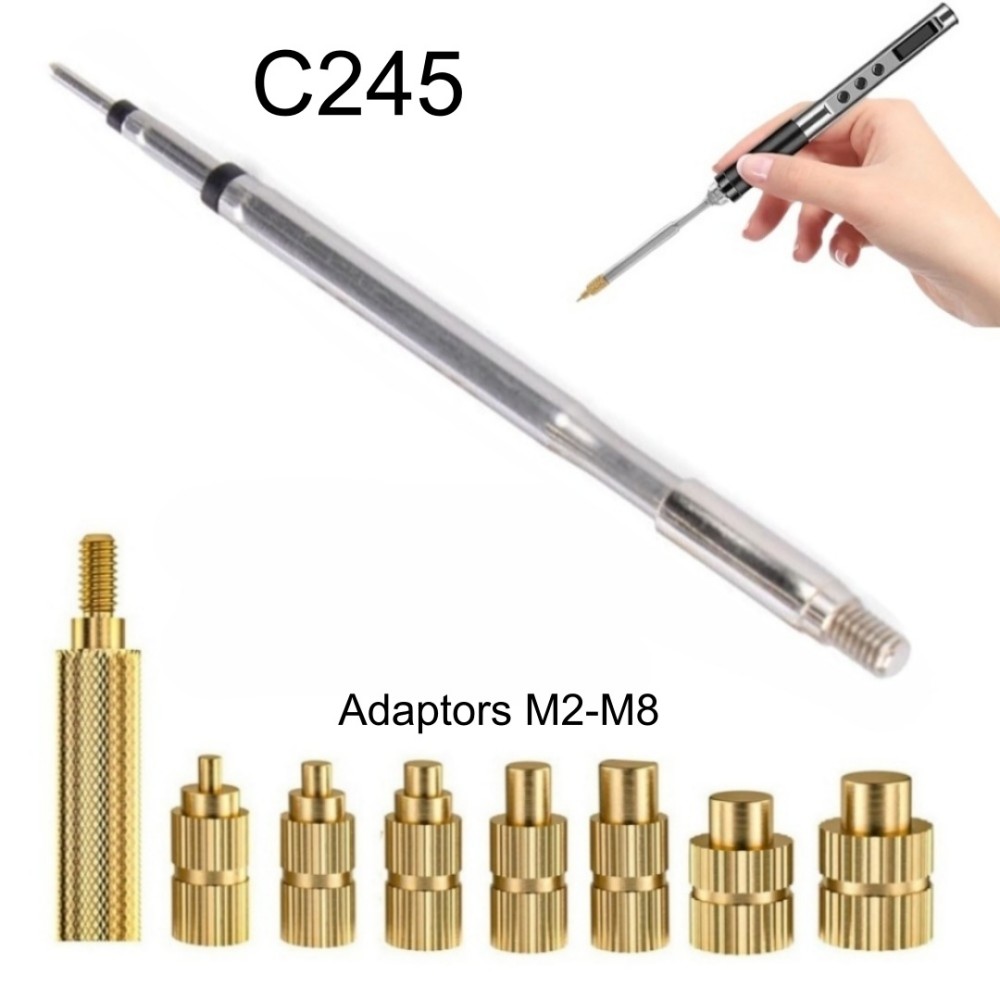 Electronics Repair Kit With Soldering Iron - HS02A C245 Soldering Iron Tips for