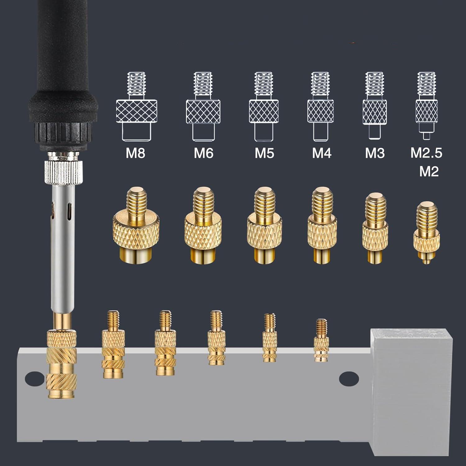 Heat Insert Nut Iron Tips Head - Electronics Repair Kit With Soldering Iron บทวิจารณ์และราคา