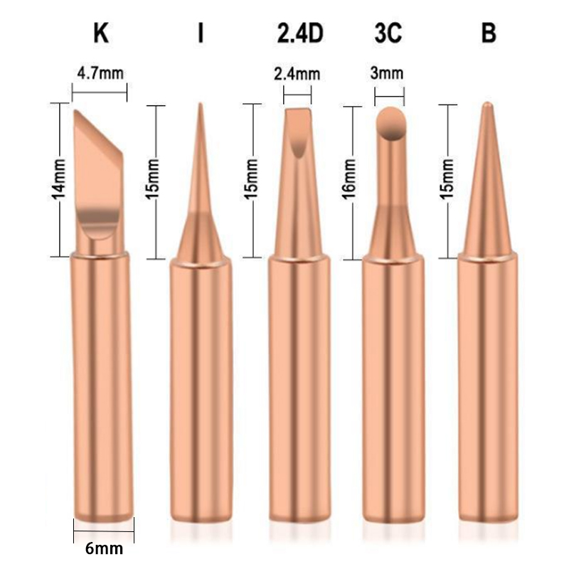 5PCS/Lot Pure Copper Soldering - Electronics Repair Kit With Soldering Iron บทวิจารณ์และราคา