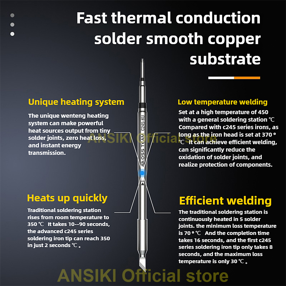 OSS C245 Soldering Iron Tip Pr - Electronics Repair Kit With Soldering Iron บทวิจารณ์และราคา