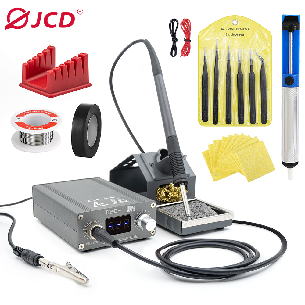 JCD T12-D PLUS Soldering Stati - Electronics Repair Kit With Soldering Iron บทวิจารณ์และราคา