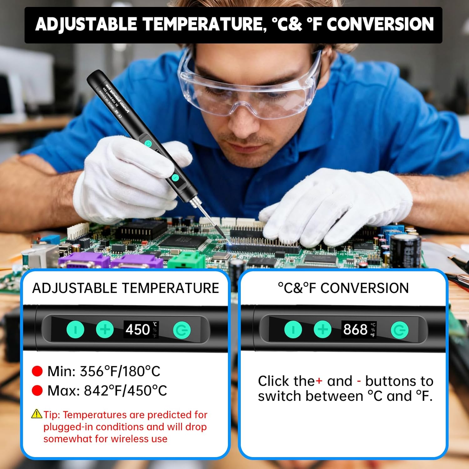 USB Rechargeable Digital Solde - Electronics Repair Kit With Soldering Iron บทวิจารณ์และราคา