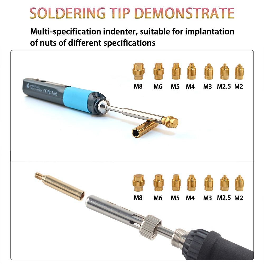 TS/T65 Heat Insert Nut kit 3D  - Electronics Repair Kit With Soldering Iron บทวิจารณ์และราคา